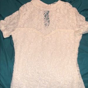 White lace dress